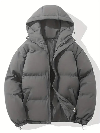 Stilvolle kurze Steppjacke für Damen mit Kapuze und Reißverschluss