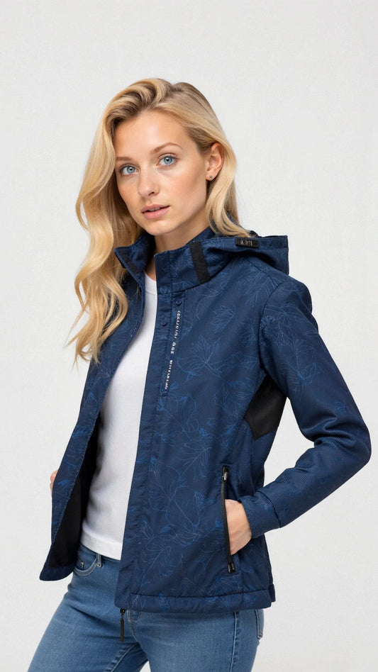 Damen-Regenjacke mit Kapuze & Reißverschluss – Stilvolle Windjacke für jedes Wetter