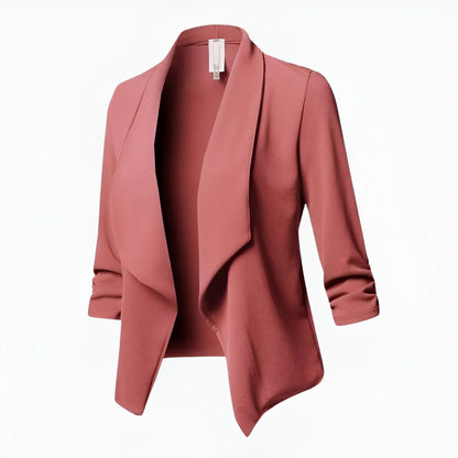 Lange Damen Übergangs-Jacke | kurze Ärmel