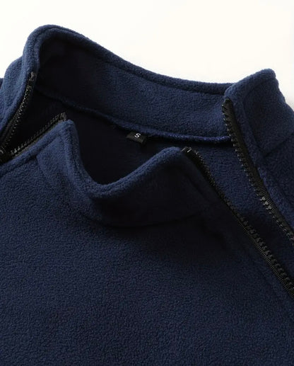 Funktioneller Gemütlicher Herrenpullover mit Modernem Stehkragen und Armee Design