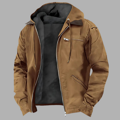 Herrenjacke mit Kapuze & Reißverschluss – Stylisch & Vielseitig