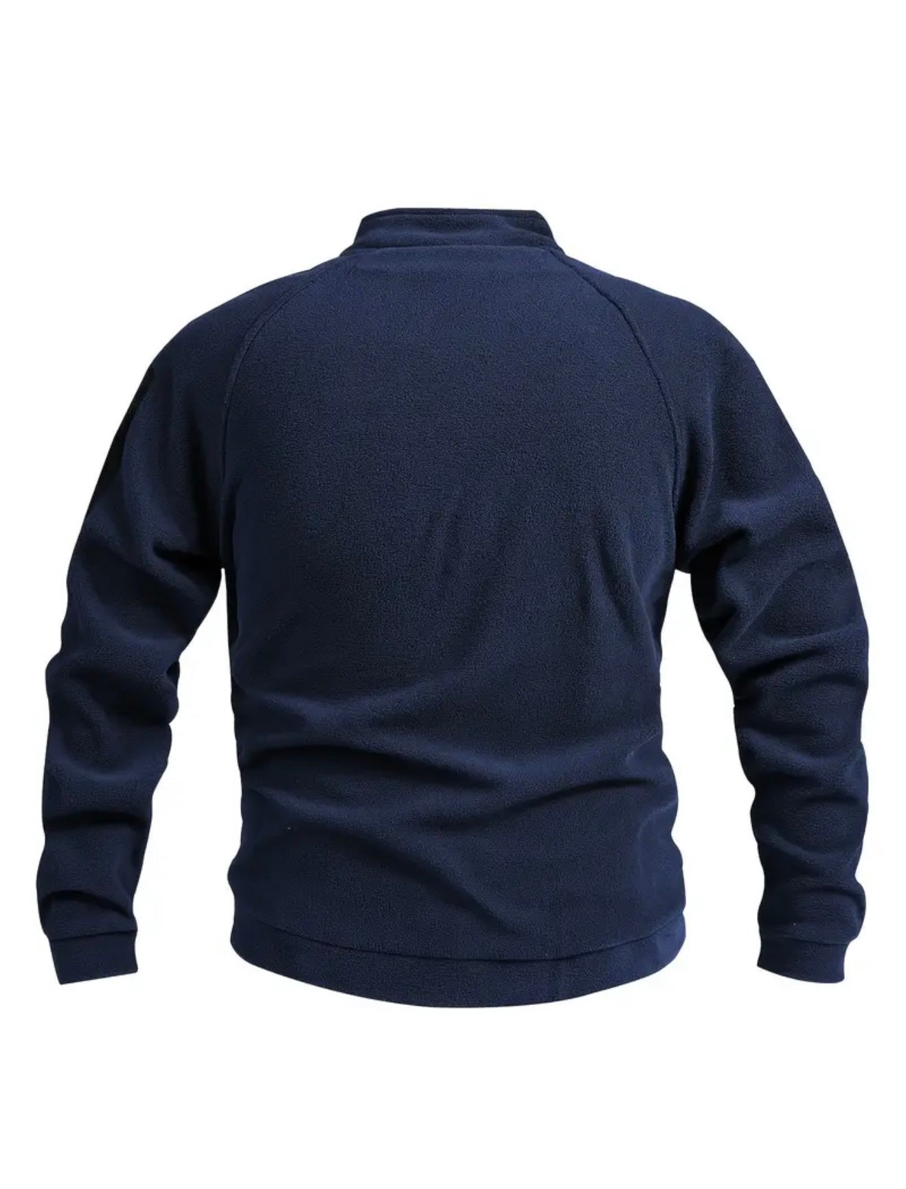 Funktioneller Gemütlicher Herrenpullover mit Modernem Stehkragen und Armee Design