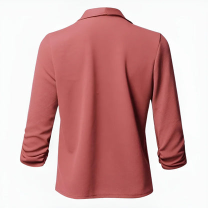 Lange Damen Übergangs-Jacke | kurze Ärmel