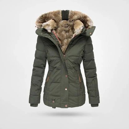 Damen-Winterjacke mit Fellkapuze – Warme & Stilvolle Parkajacke