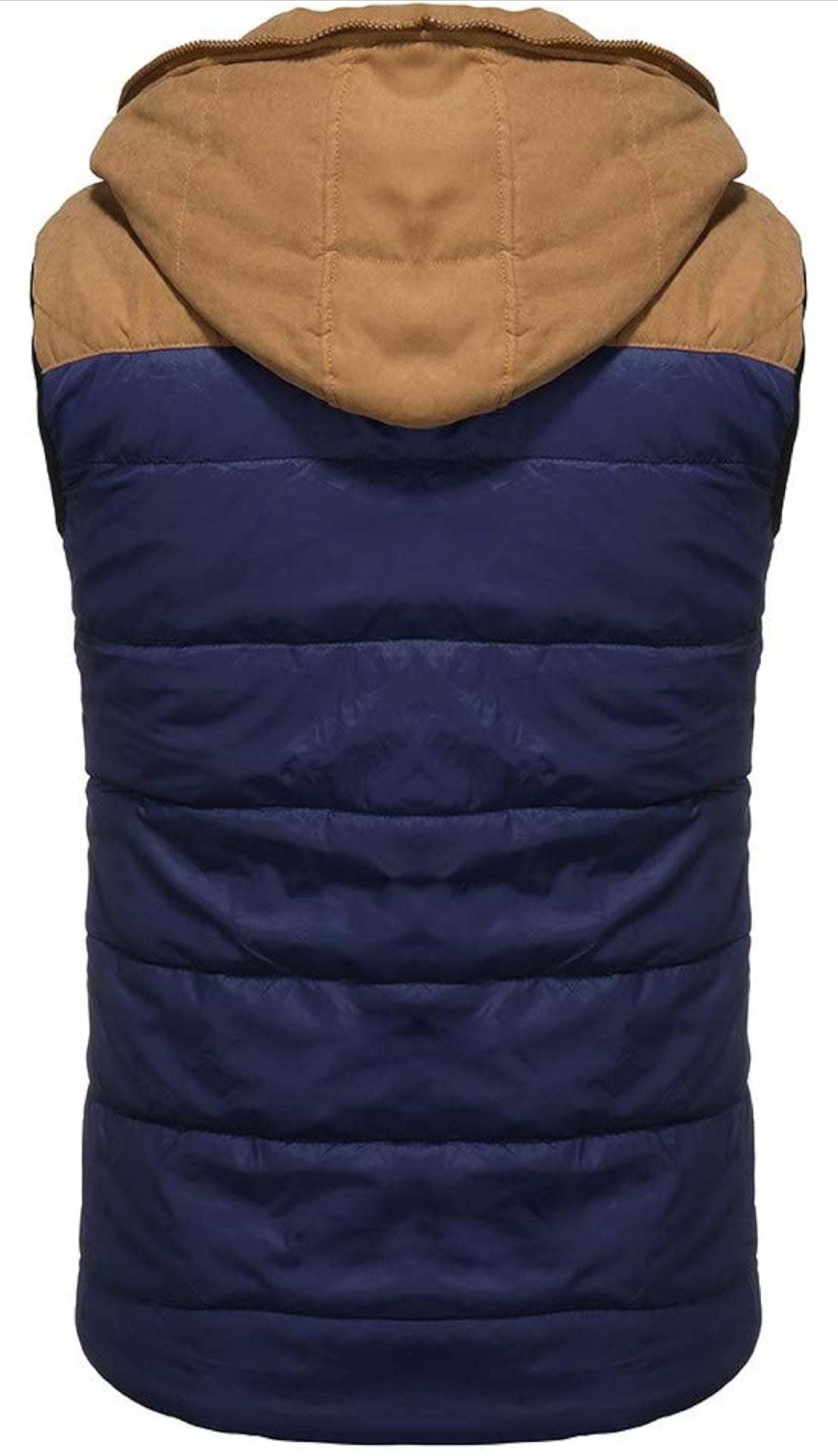 Herren Steppweste mit Kapuze und Reißverschluss