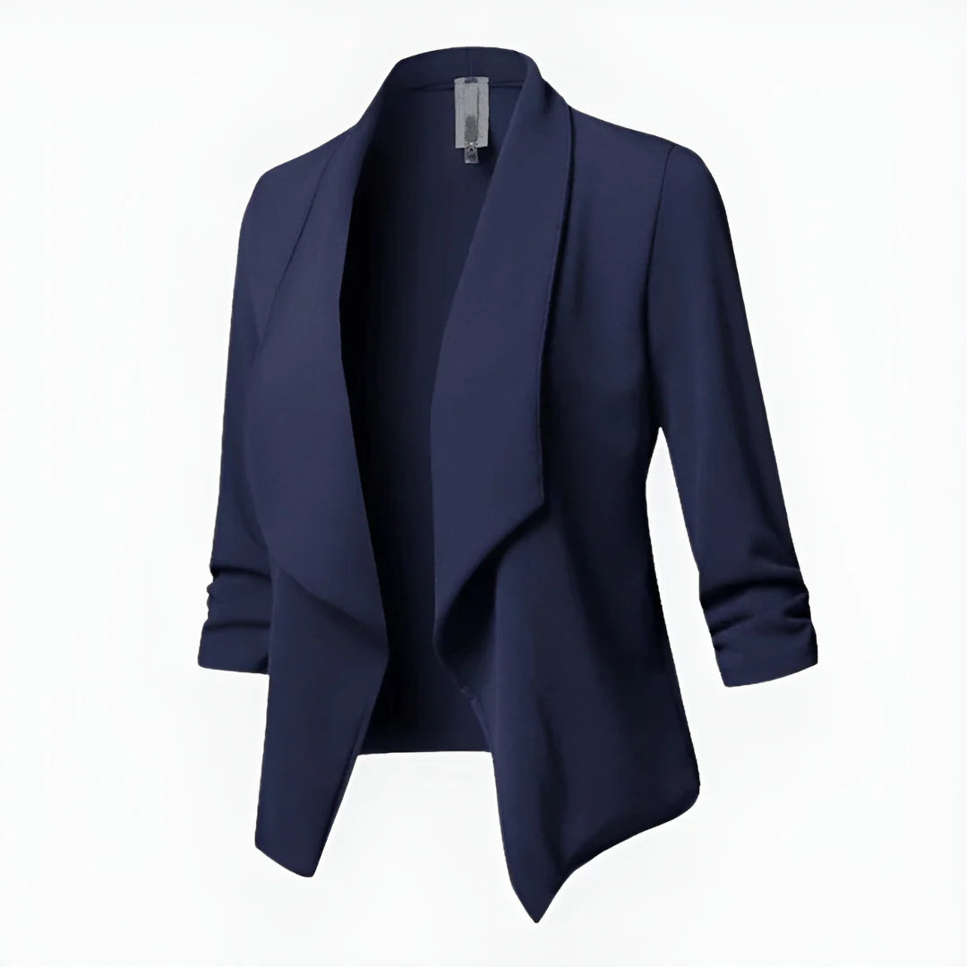 Lange Damen Übergangs-Jacke | kurze Ärmel