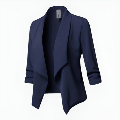 Lange Damen Übergangs-Jacke | kurze Ärmel