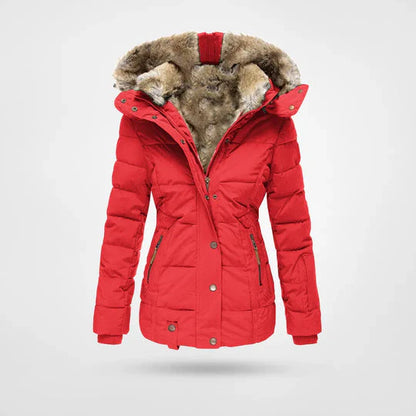 Damen-Winterjacke mit Fellkapuze – Warme & Stilvolle Parkajacke