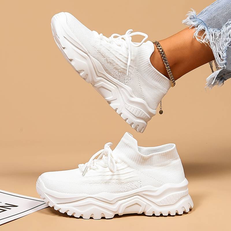 Ergonomische Schuhe mit Gummi-Sohle für Damen