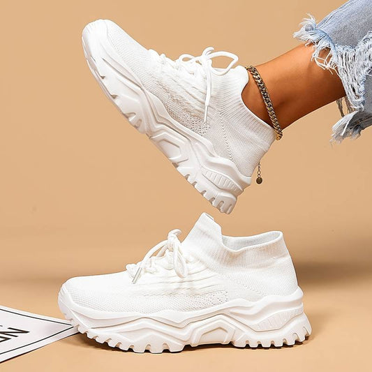 Ergonomische Schuhe mit Gummi-Sohle für Damen