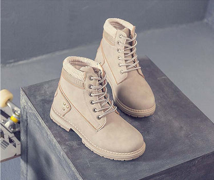 Damen Schnürstiefeletten mit warmem Innenfutter