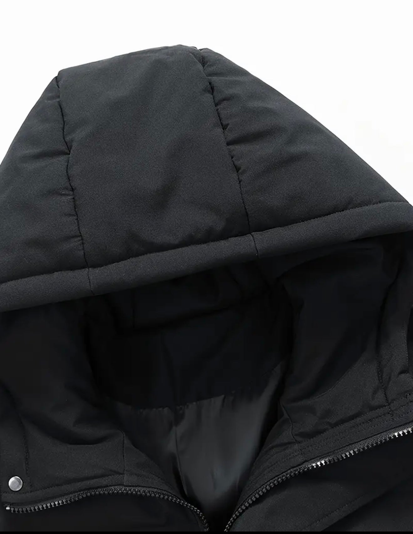 Stilvolle kurze Steppjacke für Damen mit Kapuze und Reißverschluss
