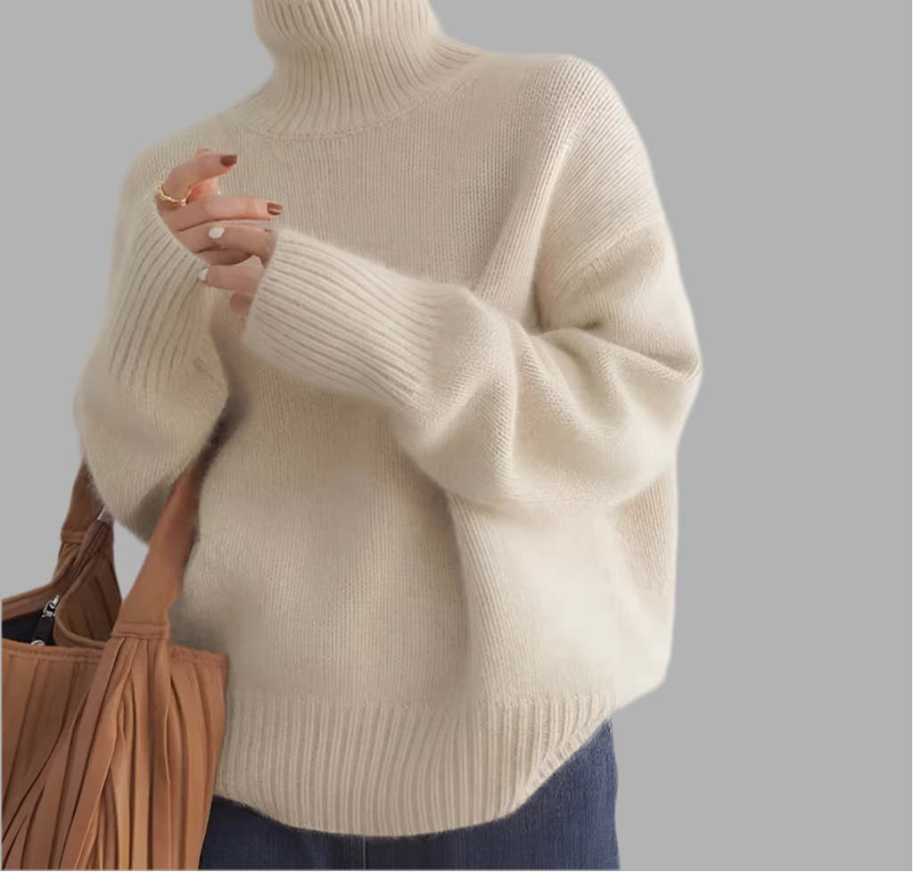 Damen Rollkragenpullover locker geschnitten