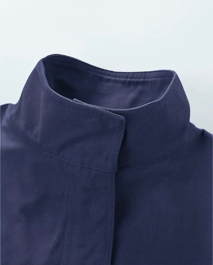 Damen kurze Jacke mit Zipper | Moderne Übergangsjacke