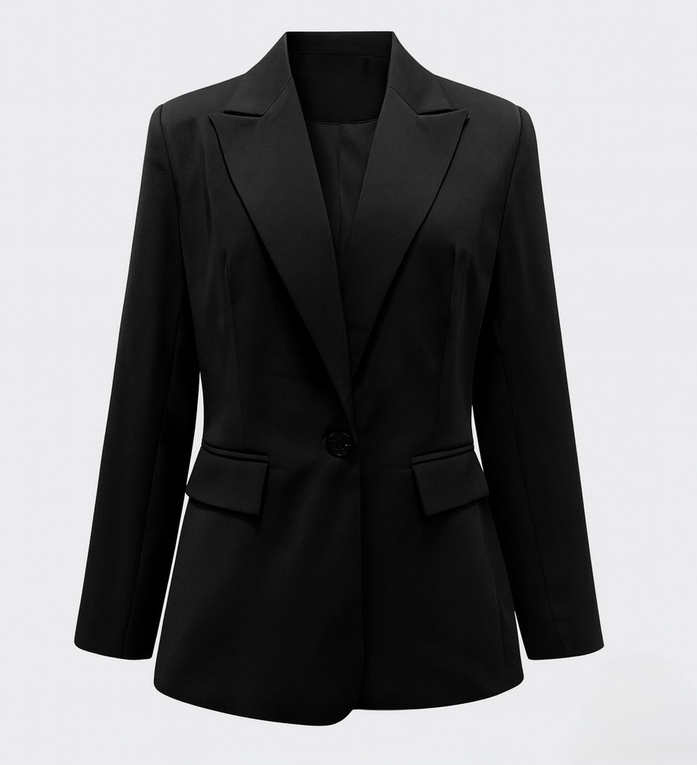 Moderner Zweiteiliger Damen Set mit Blazer und Hose | Slim-Fit