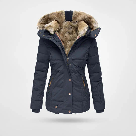 Damen-Winterjacke mit Fellkapuze – Warme & Stilvolle Parkajacke