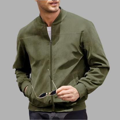 Herren-Bomberjacke mit Reißverschluss & Taschen