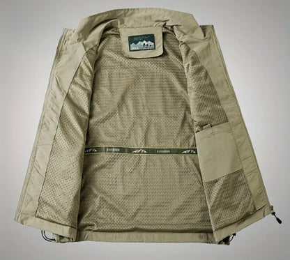 Leichte Herren Weste mit Reißverschluss und Taschen