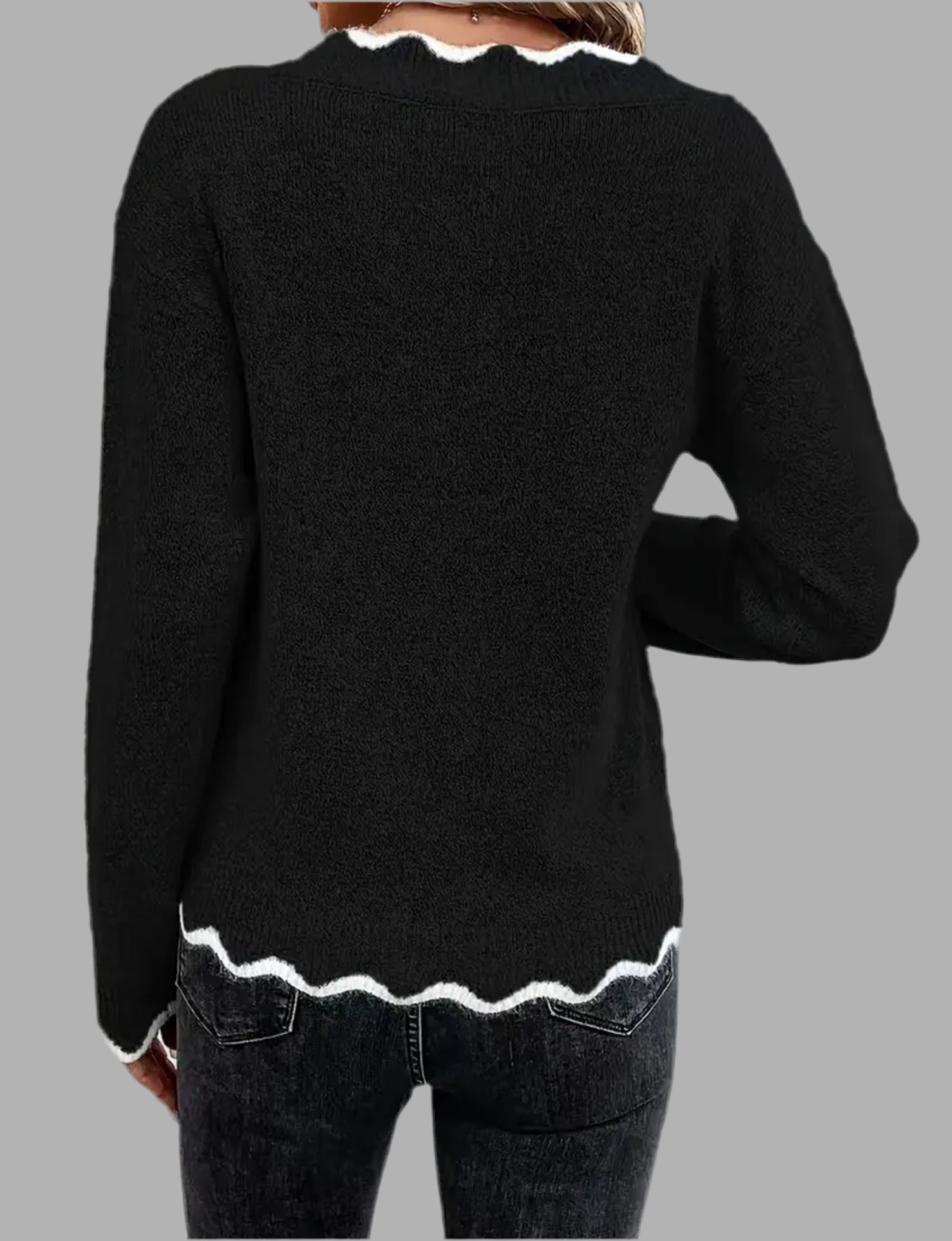 Damenpullover mit V-Ausschnitt – Feminin & Elegant
