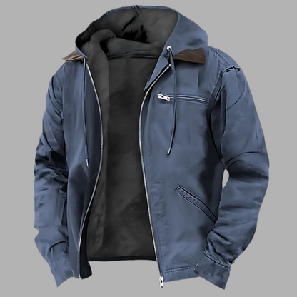 Herrenjacke mit Kapuze & Reißverschluss – Stylisch & Vielseitig