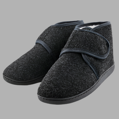 Damen und Herren Hausschuhe mit Riemenverschluss und flexibler Sohle