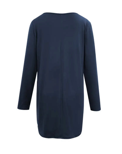 Damen Pullover mit Rundhalsausschnitt und Taschen