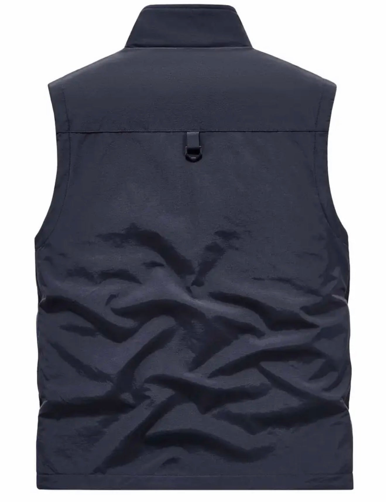 Herrenweste mit Stehkragen und Mehrfachtaschen