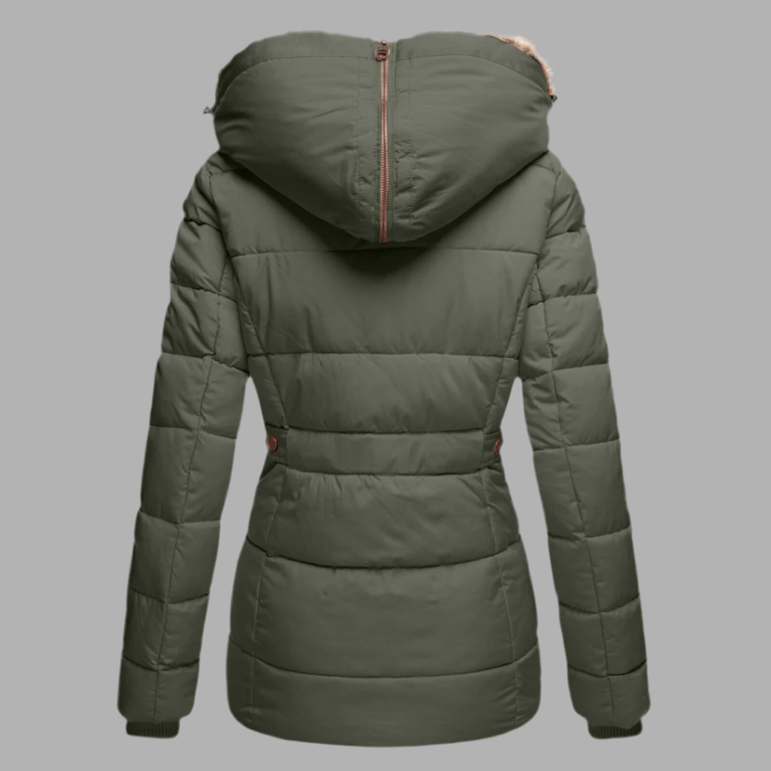 Damen-Winterjacke mit Fellkapuze – Warme & Stilvolle Parkajacke