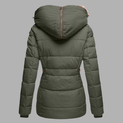 Damen-Winterjacke mit Fellkapuze – Warme & Stilvolle Parkajacke