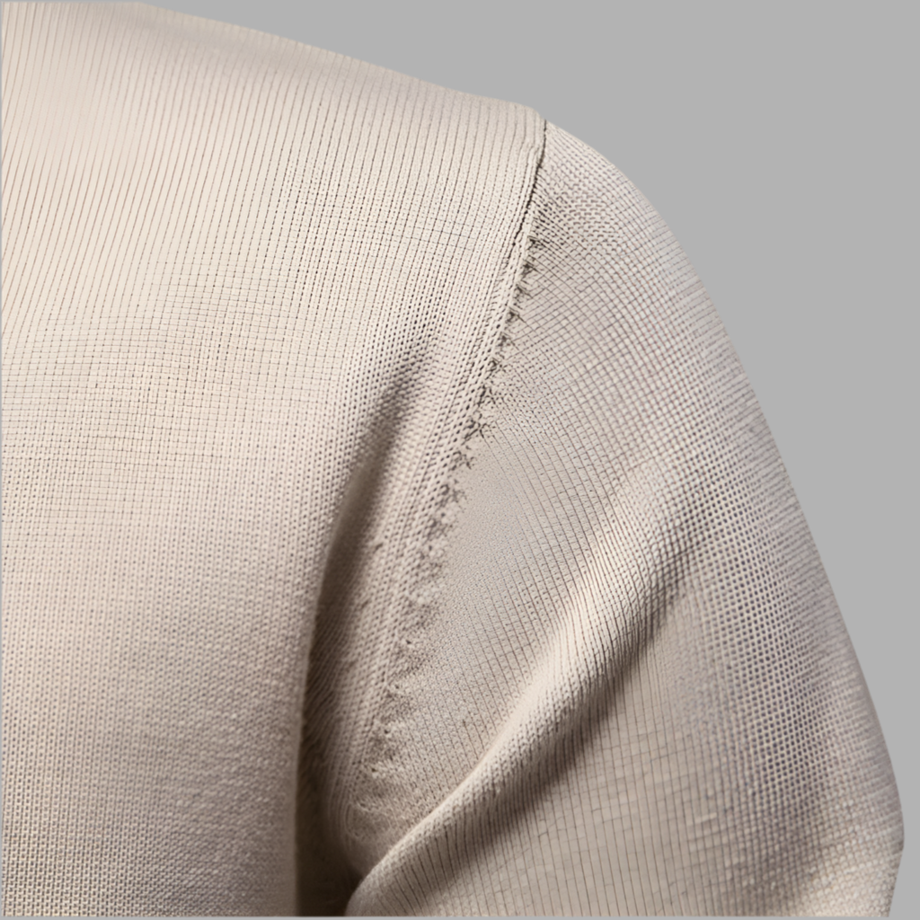 Pullover für Herren mit V-Ausschnitt aus Strickstoff