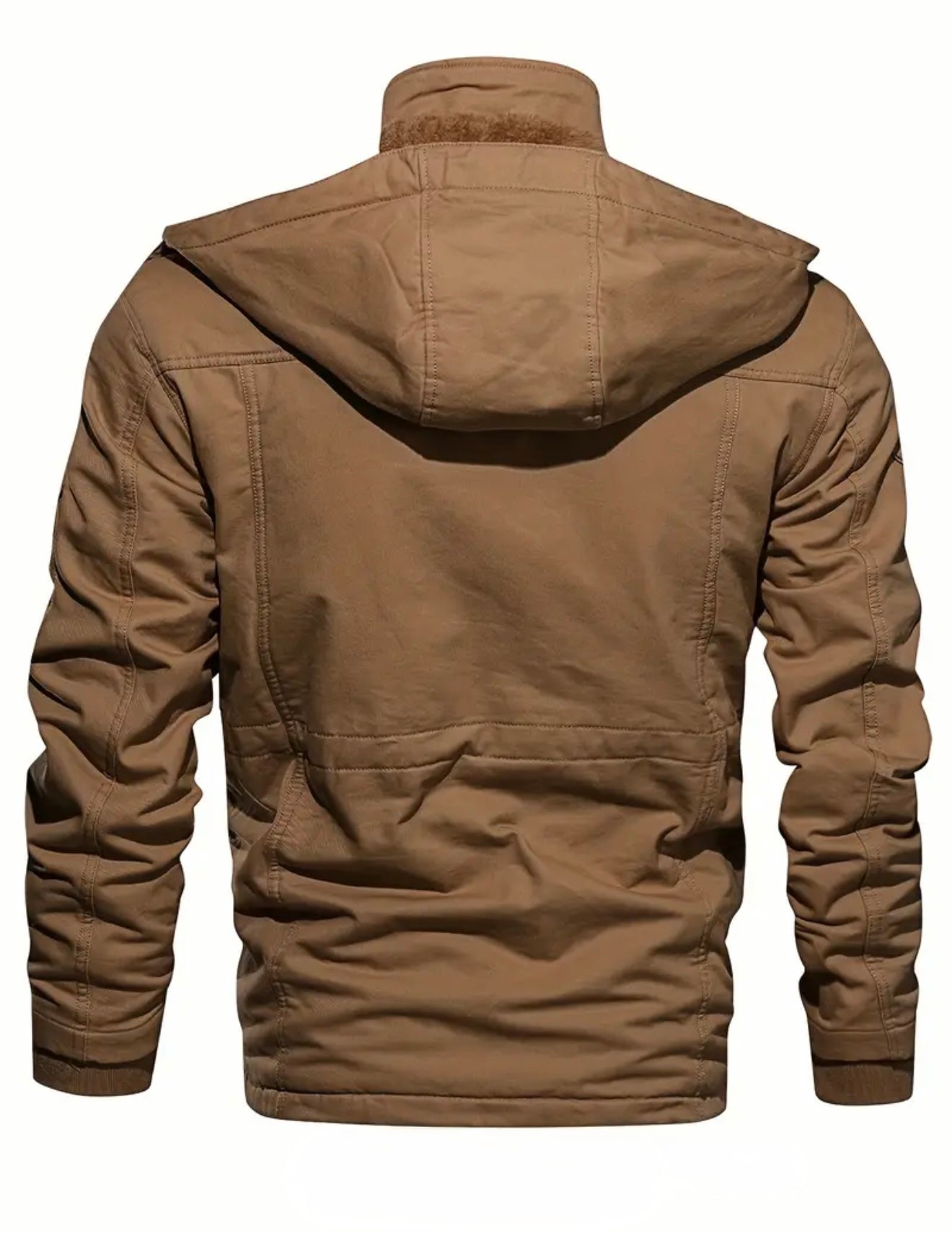 Herren Winterjacke mit Futter und abnehmbarer Kapuze