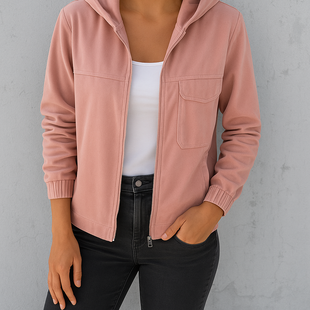 Stylische Jacke für Damen mit Kapuze