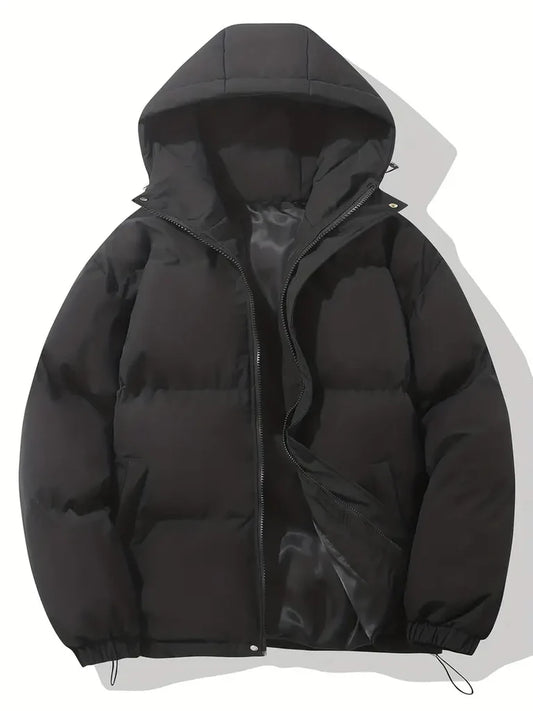 Stilvolle kurze Steppjacke für Damen mit Kapuze und Reißverschluss