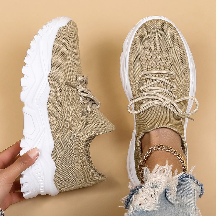 Ergonomische Schuhe mit Gummi-Sohle für Damen