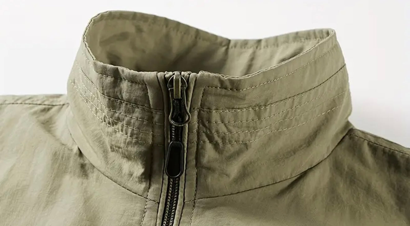 Leichte Herren Weste mit Reißverschluss und Taschen