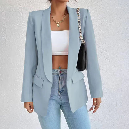 Langer Damen Blazer mit Kragen