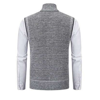 Elegante Strickweste mit Reißverschluss und Modernem Schnitt