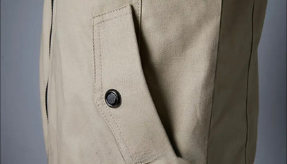 Herren Übergangsjacke mit Stehkragen und Reißverschluss