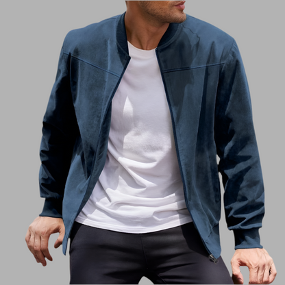 Herren-Bomberjacke mit Reißverschluss & Taschen