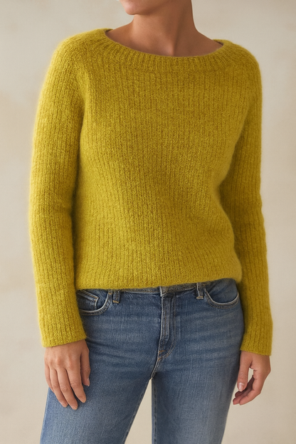 Damen-Strickpullover mit Rundhalsausschnitt – Klassisch & Bequem