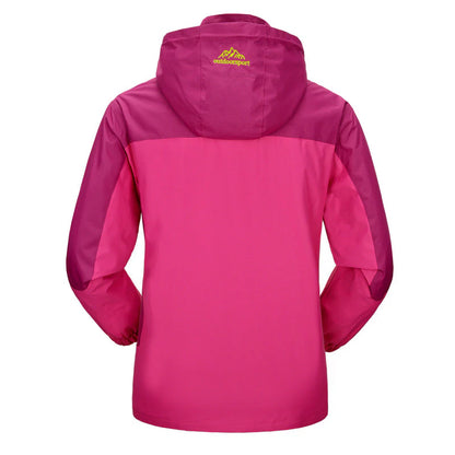 Damen Outdoorjacke mit Kapuze und Reißverschluss
