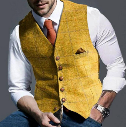 Klassische Herrenweste mit Knopfleiste | Slim-Fit