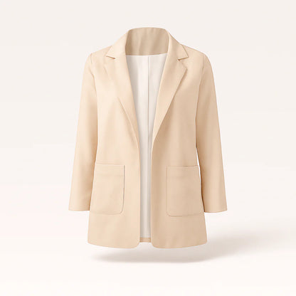 Damen-Blazer mit Reverskragen und geradem Schnitt