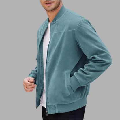 Herren-Bomberjacke mit Reißverschluss & Taschen