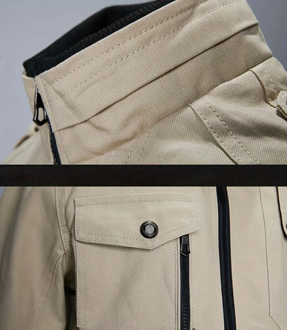 Herren Übergangsjacke mit Stehkragen und Reißverschluss