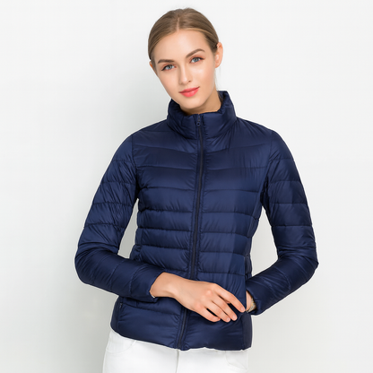 Leichte Damen-Steppjacke mit Reißverschluss – Übergangsjacke mit Stil