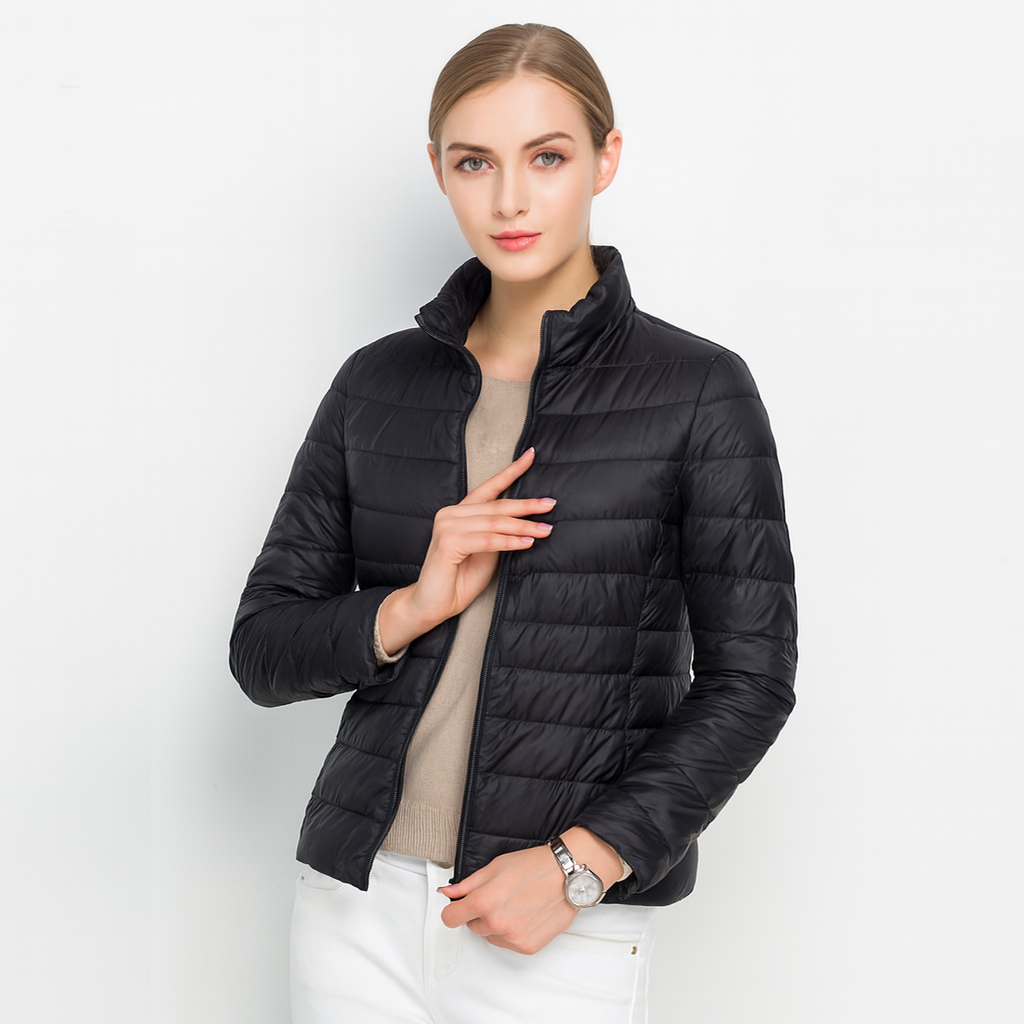 Leichte Damen-Steppjacke mit Reißverschluss – Übergangsjacke mit Stil