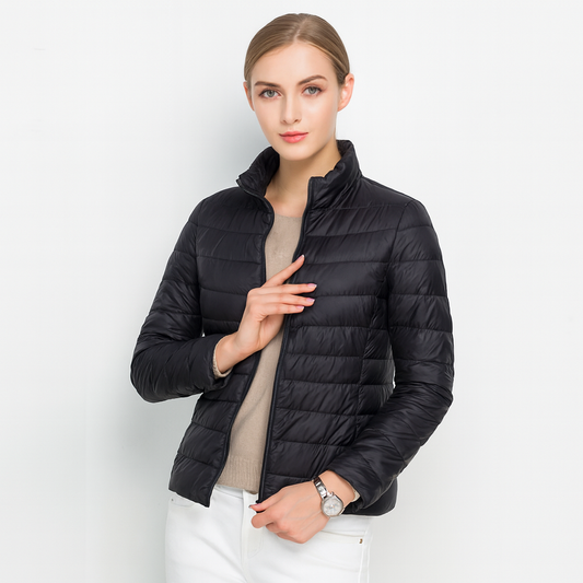 Leichte Damen-Steppjacke mit Reißverschluss – Übergangsjacke mit Stil