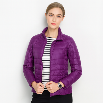 Leichte Damen-Steppjacke mit Reißverschluss – Übergangsjacke mit Stil