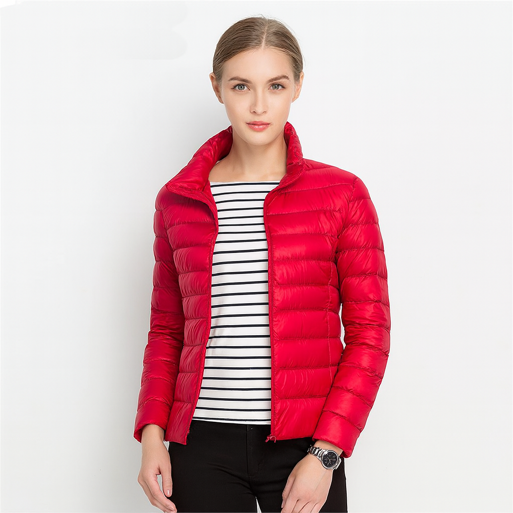 Leichte Damen-Steppjacke mit Reißverschluss – Übergangsjacke mit Stil